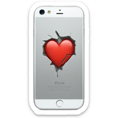 Iphone Broken Heart  sticker