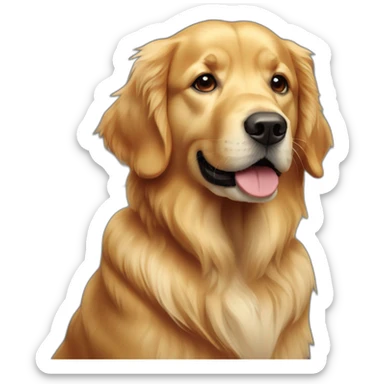 Perros Golden retriever sticker