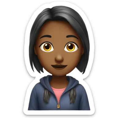 girl who studies numerology sticker