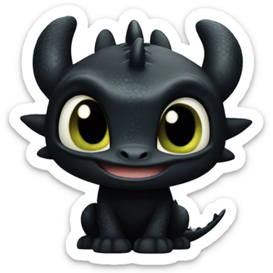 Toothless from How To Train Your Dragon sticker
