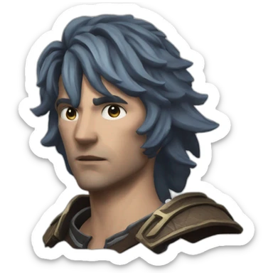 gale from baldur's gate 3 sticker