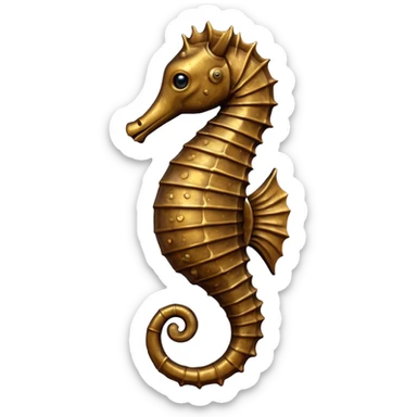 Old seahorse emoji sticker