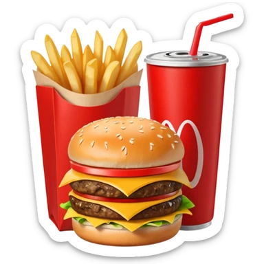 1990’s McDonald’s meal sticker