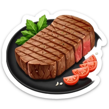 Ny stake on a black plate,nice, cut in pieces  sticker