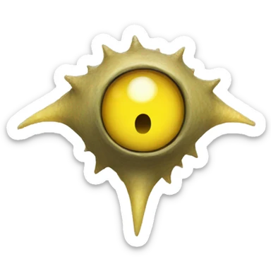 yellow star  creature with eyes  sticker