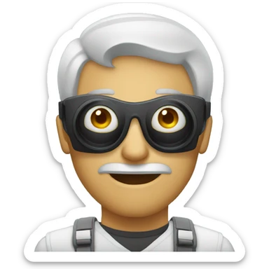 blind man fotographer sticker