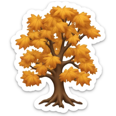fall tree sticker