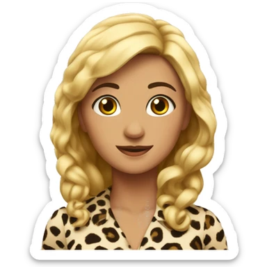 a leopardo beatriz sticker