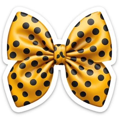 Cheetah print bow sticker