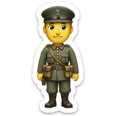 World war two german soldier sticker