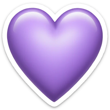 light purple heart sticker