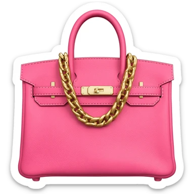 matte pink hermes birkin bag sticker