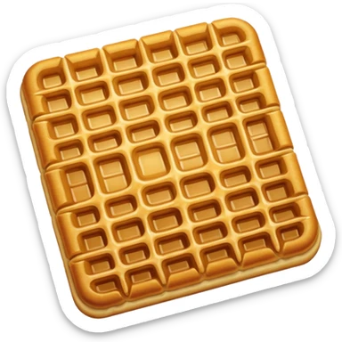 Crunchy waffle rolls sticker