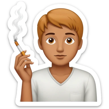 tung tung sahur with a cigarette  sticker