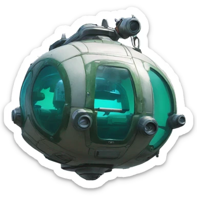 Subnautica capsule sticker