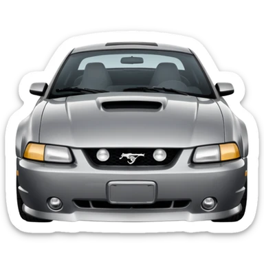 Grey 2003 mustang gt emoji sticker