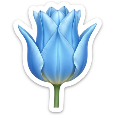 a single light blue tulip sticker
