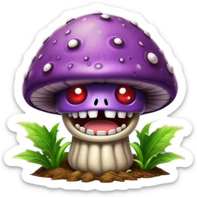 Doom srhoom in pvz 1 sticker