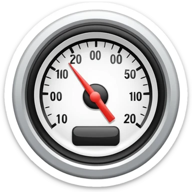 top half of simple speedometer icon for site navigation sticker