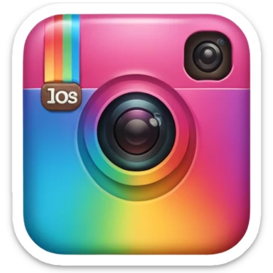Genarate me png type emoji of instagram Logo I want the emoji exactly looking like instagram logo sticker