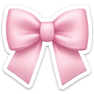 Light Pink bow sticker