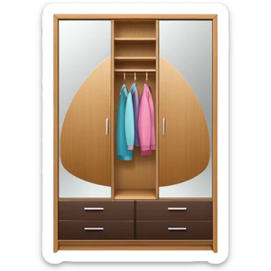 wardrobe modern closed mirror door sticker