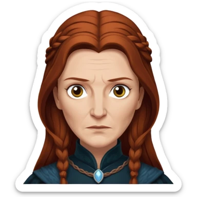 Catelyn Stark Games of Throne Face Only sticker