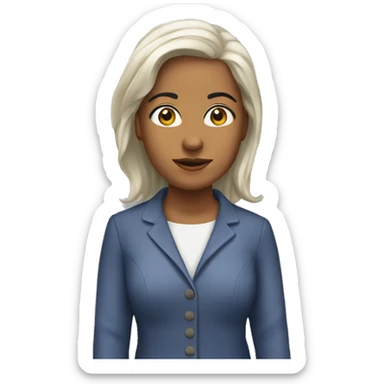 Carita sonrojada sticker