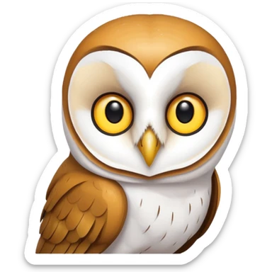 barn owl sticker
