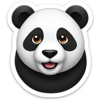 black friday panda sticker