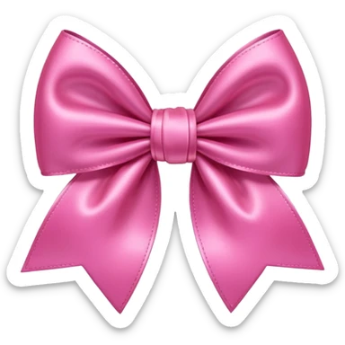 Pink cute bow sticker