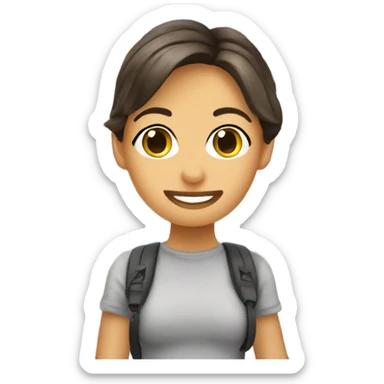 Thalía in the tower of pisa  sticker