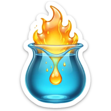 molten glass sticker