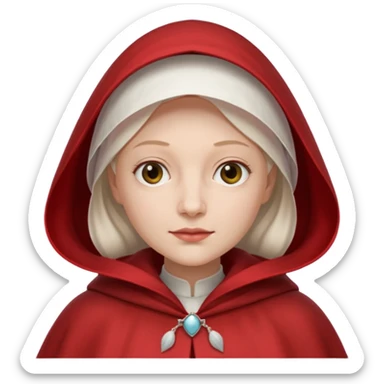 mujer de la portada de  el libro el cuento de la criada sticker