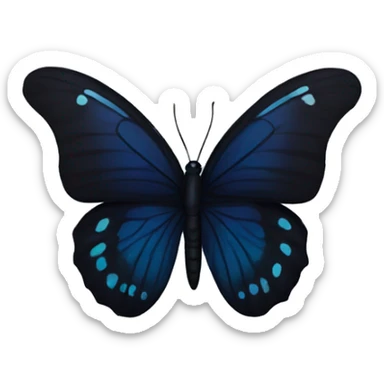 dark butterfly  sticker