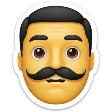 mustache emoji sticker