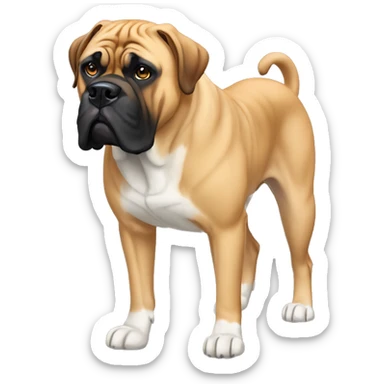 Bullmastiff Dog Breed Full Body sticker