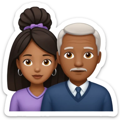 black stepdaughter white father sticker