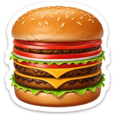 burger patty sticker