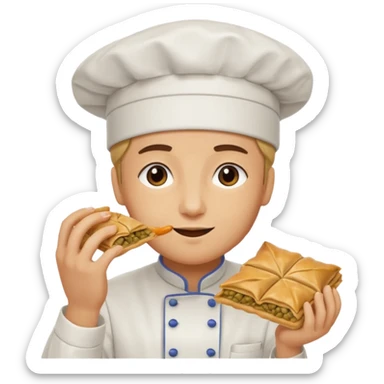 Baklava yiyen baklava kaçışı sticker
