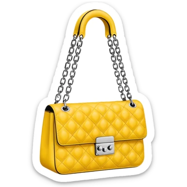 dior yellow bag sticker