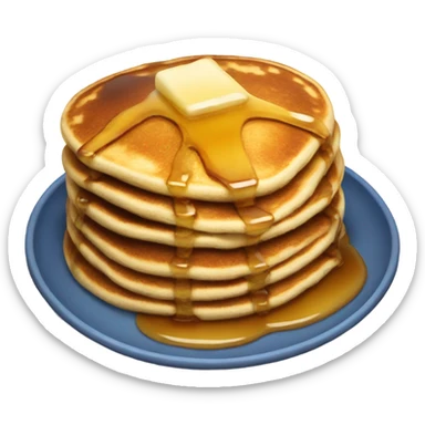 pancakes with syrup sticker