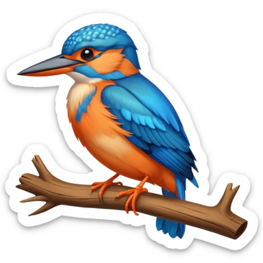 Kingfisher emoji sticker