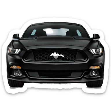 ecoboost black mustang sticker