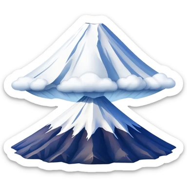 mount fuji, no frame sticker