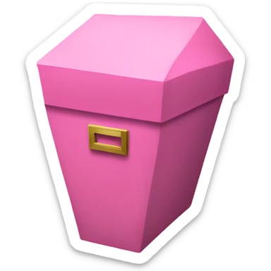 Pink coffin  sticker