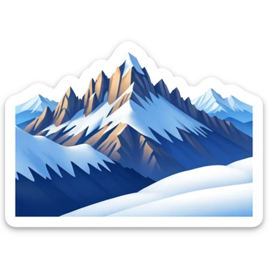 Blue mountains sticker