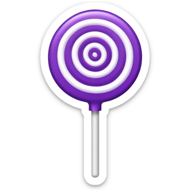lolipop luminous purple and white sticker