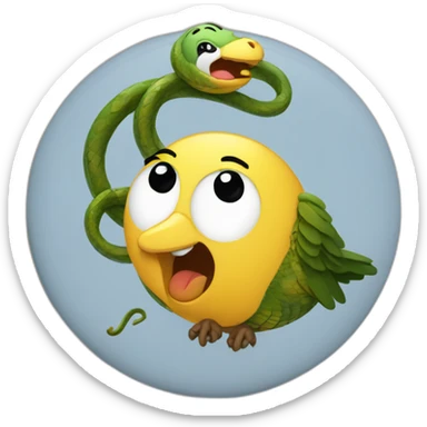 ballad of songbird and snakes pin sticker