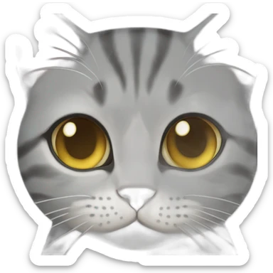 cat-American shorthair cat-Sadness-tears sticker